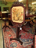 Victorian Pole Firescreen